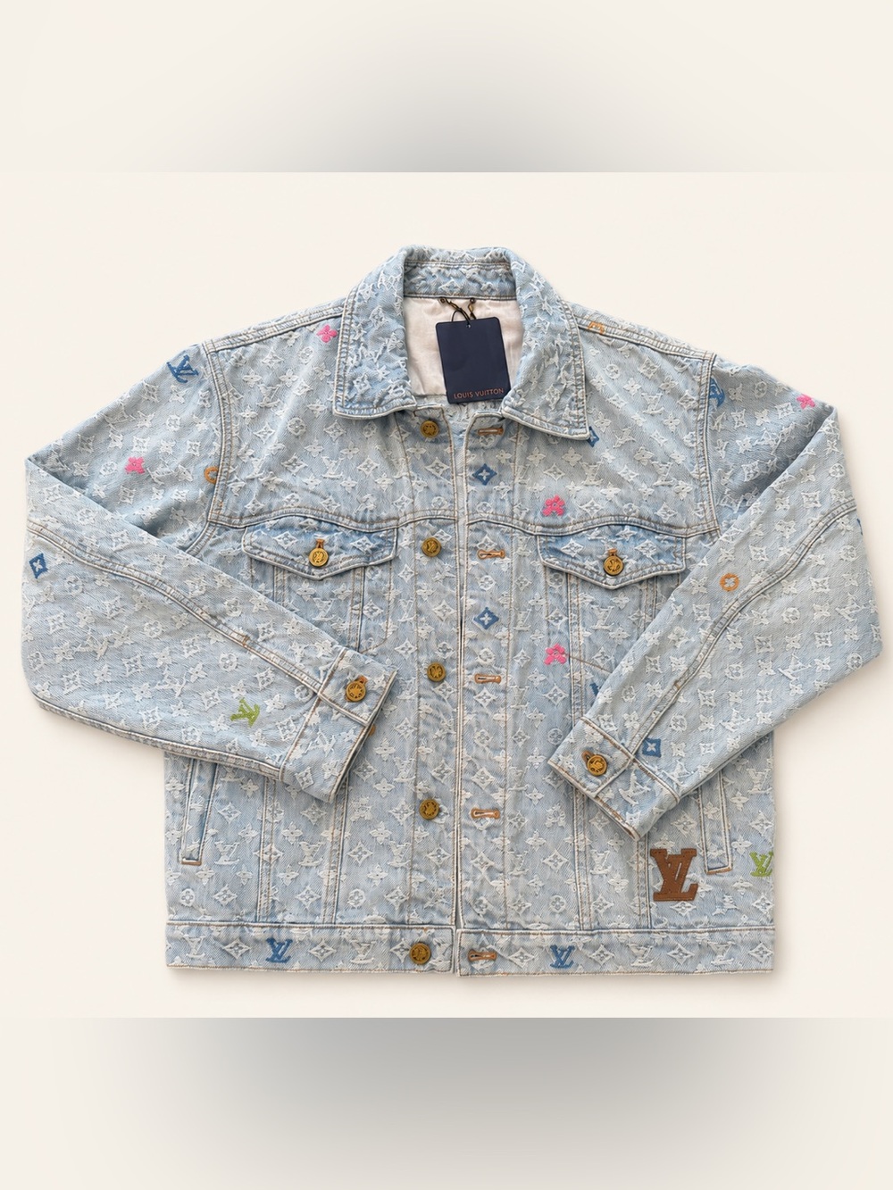Louis Vuitton Tyler the Creator Light Blue Monogram Denim Jacket